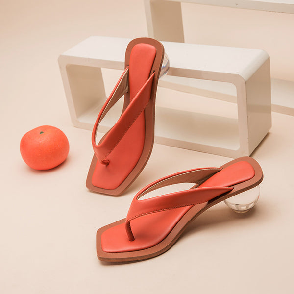 Sandalias con Talón Redondeado