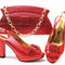 Tacones Altos Estilo Leisure con Bolso de Mano Coordinado