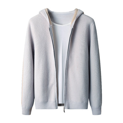 Cardigan de Cashmira para Hombre con Cuello Alto y Cierre - Otoño e Invierno - Image 5