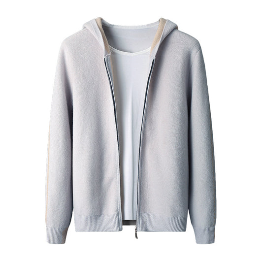 Cardigan de Cashmira para Hombre con Cuello Alto y Cierre - Otoño e Invierno - Image 5