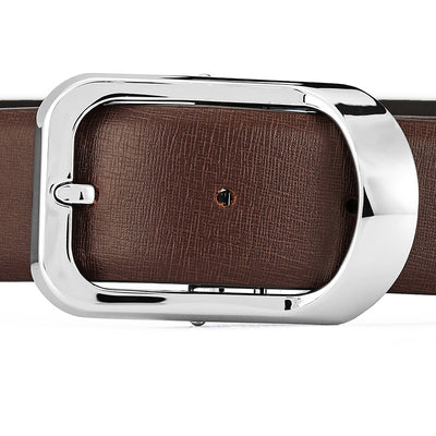 Cinturón de Cuero Genuino para Hombre con Hebilla de Pasador Minimalista - Image 10