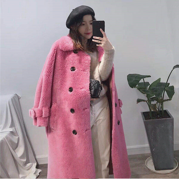 Chaqueta de Cuero Oveja Grano Grande para Mujer
