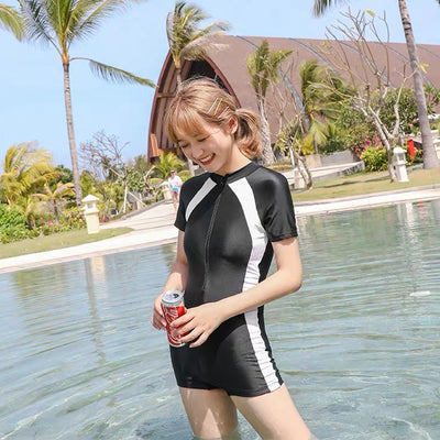 Traje de Baño Deportivo de Manga Larga para Mujer - Cobertura Total - Image 7