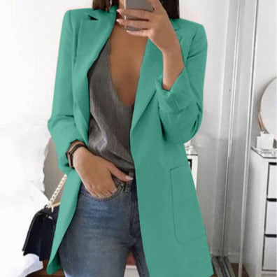 Blazer Slim Temperamento con Solapa Elegante - Image 12