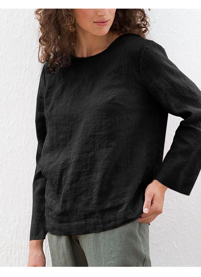 Camisa Casual de Lino y Algodón - Comodidad Versátil - Image 8