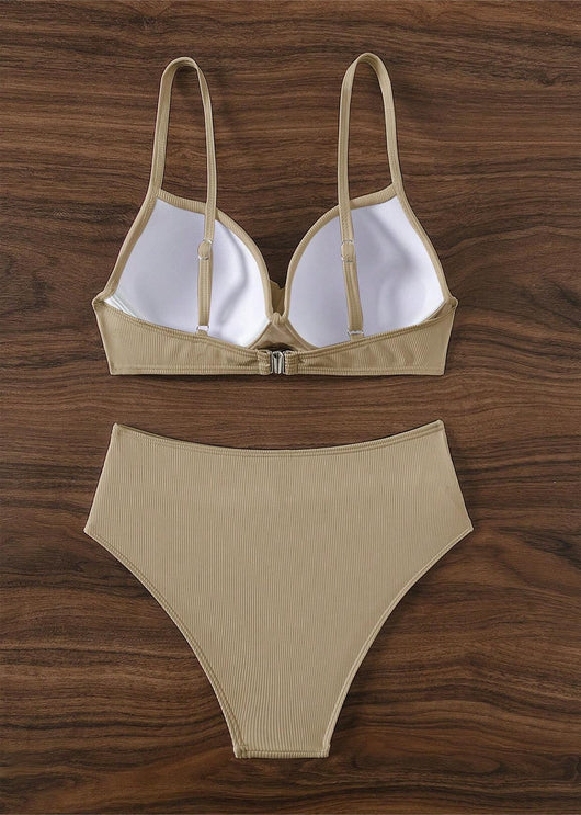 Traje de Baño Bikini Cintura Alta con Refuerzo de Acero para Mujer - Image 15