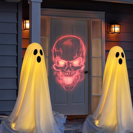 Fantasma Luminoso para Porche con Cadena de Luces LED a Batería