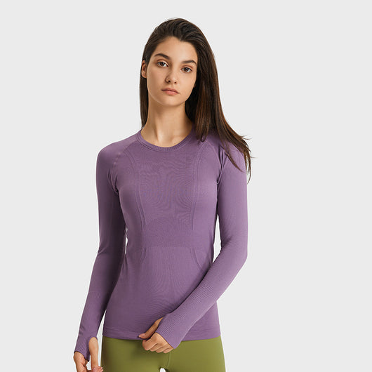 Playera Deportiva Mujer Cuello Redondo Ajustada y Transpirable - Image 12