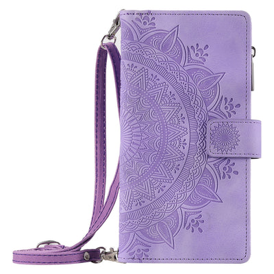 Funda Cartera Teléfono Cuero Grabado - Organizador de Tarjetas con Cierre - Image 11