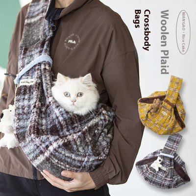 Mochila Bandolera Transportadora de Mascotas Antiestés