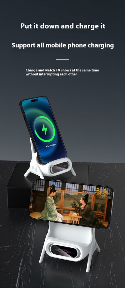 Cargador Inalámbrico con Amplificador de Sonido y Carga Automática - Image 8