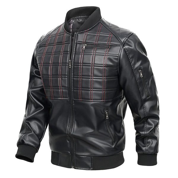 Chaqueta de Cuero para Hombre Primavera Otoño