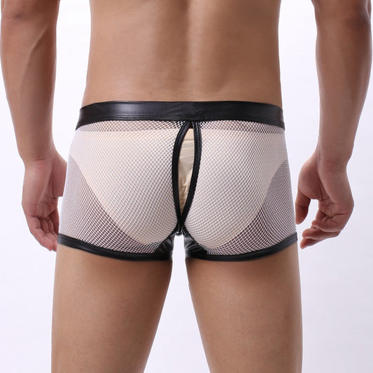 Calzoncillos Boxer Briefs para Hombre Talla Grande Malla Transpirable Cintura Baja - Image 2
