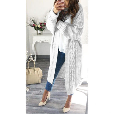 Cardigan Tejido de Largo Medio con Detalle Trenzado - Image 11