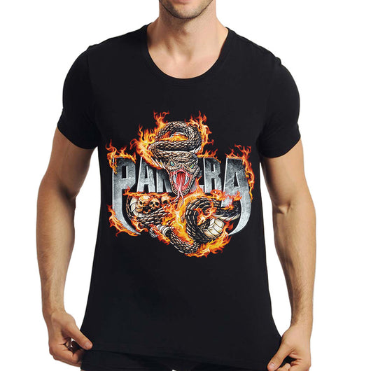 Playera Casual Estampada de Algodón Manga Corta