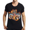 Playera Casual Estampada de Algodón Manga Corta
