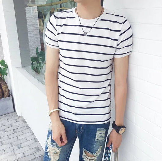 Playera a Rayas Casual para Hombre - Image 17