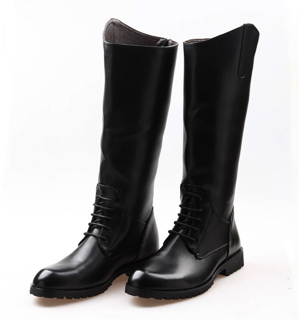 Botas Ecuestres Impermeables de Cuero para Hombre y Mujer - Botas Altas hasta la Rodilla Negro y Café