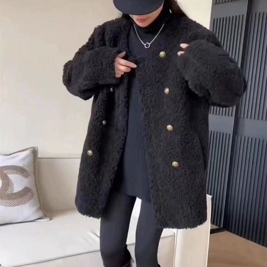 Chaqueta de Mujer con Ribete de Pelaje - Versátil y Elegante - Image 9