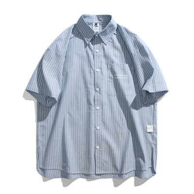 Overol Rayado con Manga Corta Unisex - Image 5