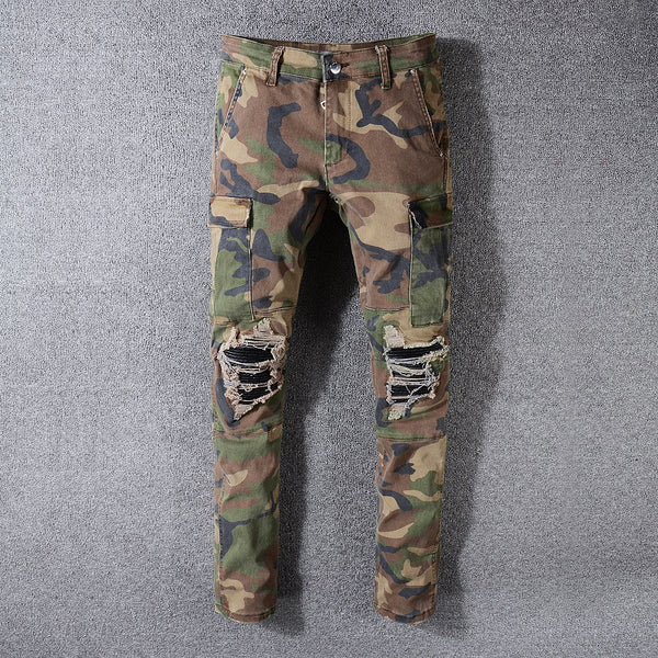 Pantalones Vaqueros Camuflaje para Hombre