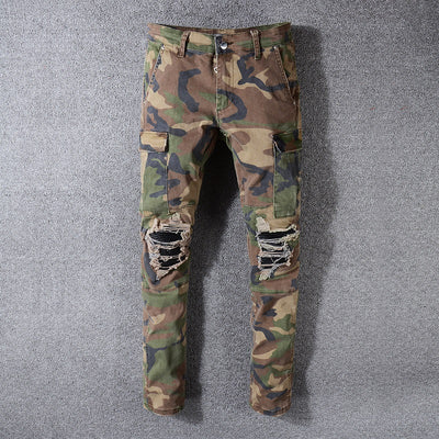 Pantalones Vaqueros Camuflaje para Hombre