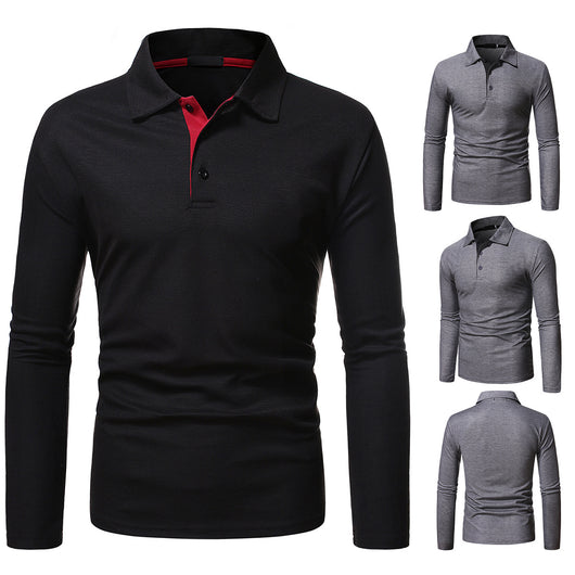 Polo Manga Larga Slim Fit Tallas Grandes para Hombre