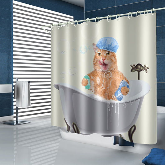 Cortina de Baño Impermeable de Poliéster Premium - Image 7