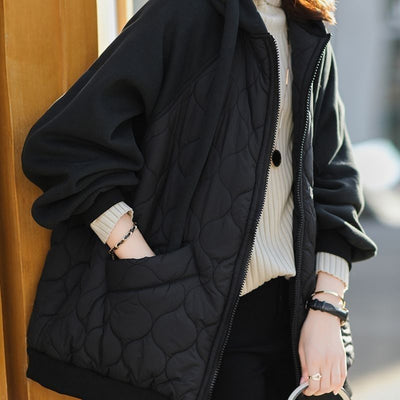 Abrigo Acolchado con Capucha - Chaqueta de Algodón Gruesa y Suelta para Mujer - Image 12