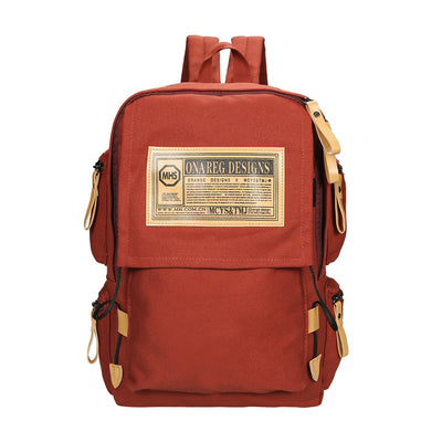 Mochila Coreana de Lona de Gran Capacidad para Viajes y Universidad - Image 3