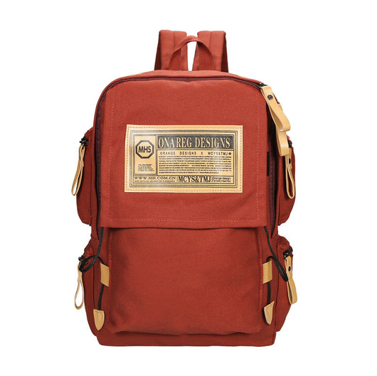 Mochila Coreana de Lona de Gran Capacidad para Viajes y Universidad - Image 3