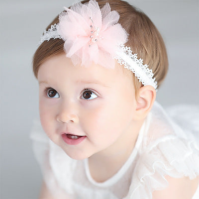 Diademas Flores Coreanas Hechas a Mano para Bebés y Niñas