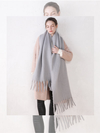 Chal Grueso Oversize en Tonos Macaron - Versátil y Cálido para Todas las Ocasiones - Image 27