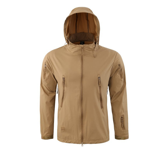 Chaqueta Ligera con Cuello Alto y Capucha para Primavera y Otoño