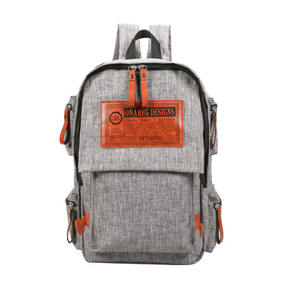 Mochila Coreana de Lona de Gran Capacidad para Viajes y Universidad - Image 12