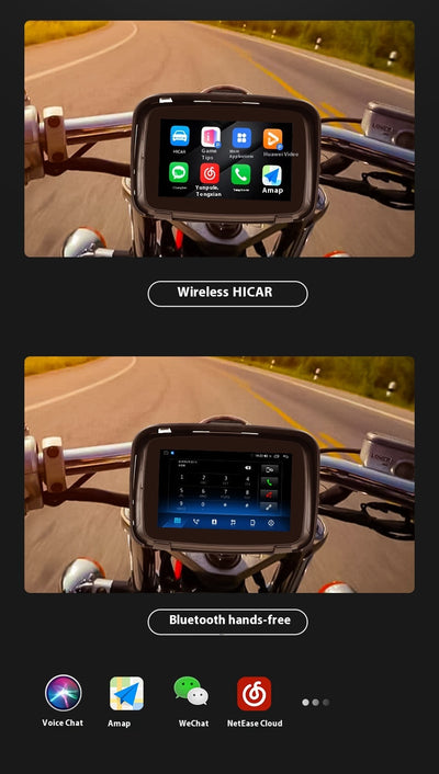 GPS Moto 5 pulgadas Wireless CarPlay Impermeable Portátil - Image 8