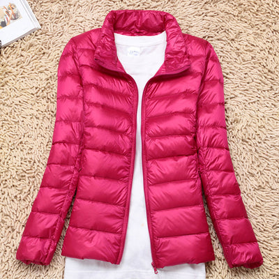 Chaqueta Acolchada Ligera para Mujer con Cuello Alto - Image 7