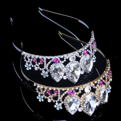 Corona de Novia Estilo Europeo con Cristales Brillantes - Image 14