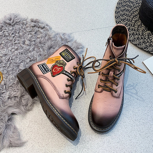 Botas Cortas Rosa para Mujer con Aumento de Altura Interno - Image 17