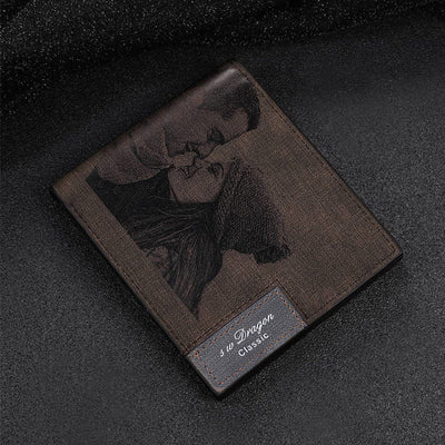 Billetera Corta para Hombre con Foto Grabada en Acabado Esmerilado - Image 7