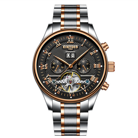 Reloj Mecánico Tourbillon Hueco KINYUED - Image 3