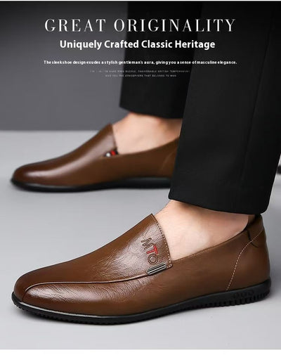 Zapatos Casuales Slip-on de Cuero Transpirable para Hombre - Image 9