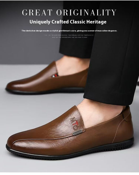 Zapatos Casuales Slip-on de Cuero Transpirable para Hombre - Image 9