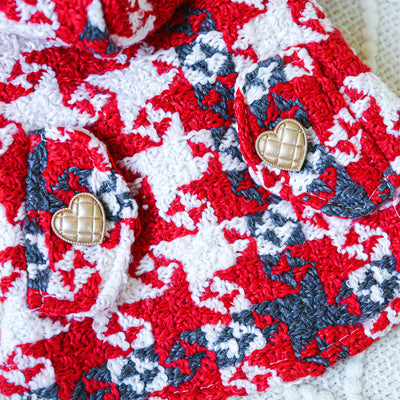 Abrigo Tipo Trench Cuadrille Rojo para Otoño e Invierno - Image 33