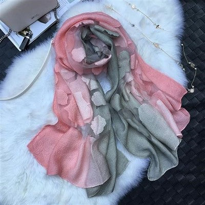Pañuelo de Encaje Organza con Degradado de Color - Image 21