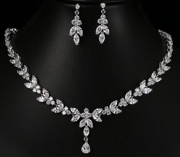 Conjunto Nupcial de Circón Elegante