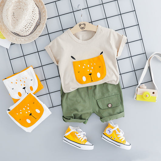 Conjunto Infantil de Algodón con Manga Corta - Image 12