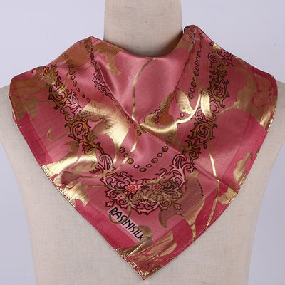 Pañuelo de Seda Estampado Jacquard para Mujer - Cobertura Elegante - Image 19