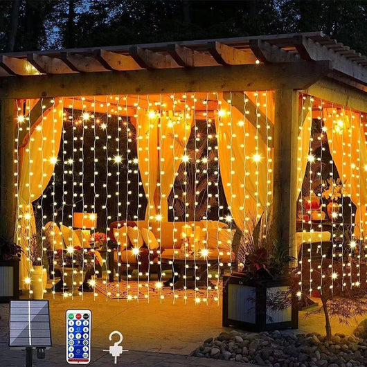 Cadena de Luces LED Cobre para Exterior - Iluminación Decorativa Cielo Estrellado