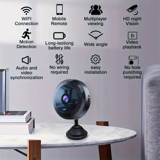 Cámara de Vigilancia WiFi HD - Sistema de Seguridad Inalámbrico Diamond